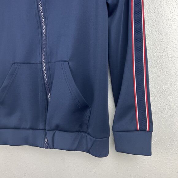 Craft + Flow Varsity Jacket Youth Big Boy 8 Small Navy Zip Front Active Kids - Picture 6 of 11